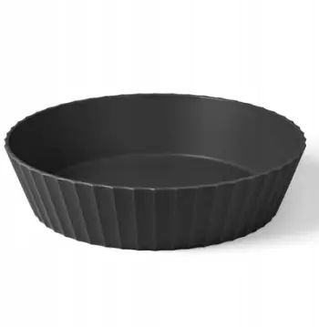Pjatë e thellë polipropileni, 25cm, matte, e zezë