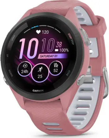 Orë sportive Garmin Forerunner 265S, GPS, ekran AMOLED, e zezë