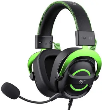 Kufje gaming me mikrofon Havit HV-H2030E, me kabllo, stereo, e zezë jeshile