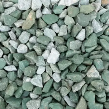 Gurë dekorativ Blue Ocean, 8-12 mm, për akuarium terrarium, jeshil gri