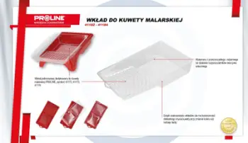 Insert për tabaka boje Proline 41182, 280x150 mm, plastik, transparent