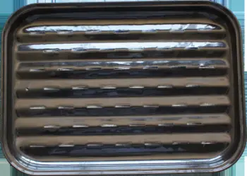 Tabaka çeliku për skarë Non-Stick Reusable Grilling Tray, e ripërdorshme, sipërfaqe jo ngjitëse, metalike