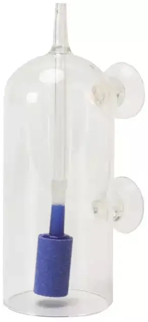 Difuzor oksigjeni Aqua Natura, xham, 13 x 7 x 5 cm, transparent