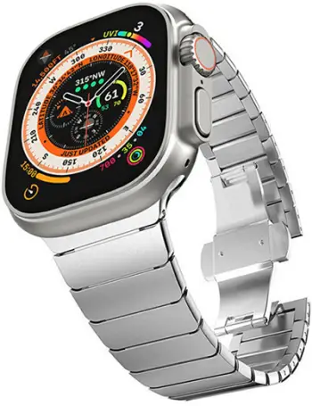 Rrip 4wrist për orë Apple 42/44/45/49 mm, i argjendtë
