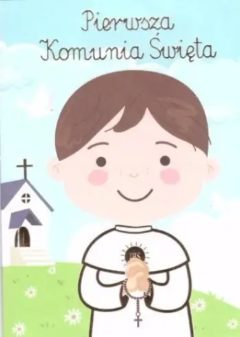Kartolinë urimi Henry Card B6 Communion, për djalë, varg kolor