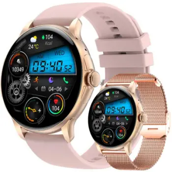 Ora inteligjente Rubicon RNCF35, ekran me prekje, Bluetooth, rozë