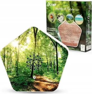 Kuti zëri OLYMP Sounds of Nature Box, 4 tinguj natyre, sensor lëvizjeje, e bardhë