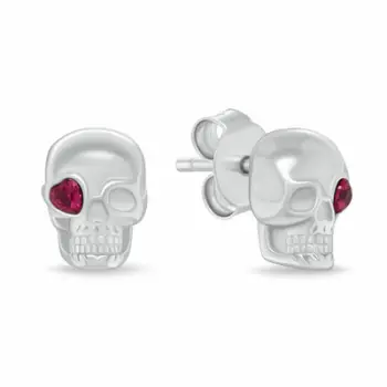 Vathë për femra Brilio Silver Skull EA1228W, të argjendtë