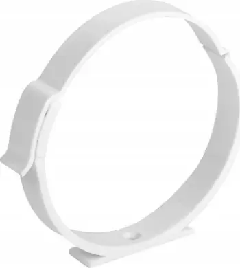 Mbajtëse për tuba ventilimi PVC, Ø125 mm, e bardhë