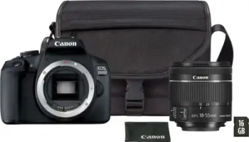 Aparat DSLR Canon EOS 2000D, 24.1MP, objektiv 18-55mm IS, i zi