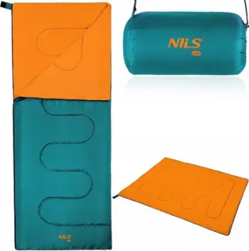 Thes fjetjeje Nils Camp NC2002, 190x75 cm, 5–15°C, portokalli jeshil