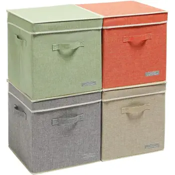 Kuti organizimi, jeshile/gri/krem/portokalli 33*33*33. UNIMIKS