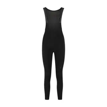 Pantallona çiklizmi për femra Rogelli ESSENTIAL II, Dynatherm Flex 280, me rripa, e zezë, 2XL