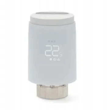 Termostat radiatori smart Nedis ZigBee, valvul termostatike, ekran LCD, e bardhë