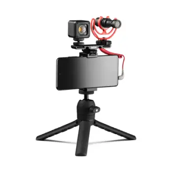 Set vlogimi Rode Vlogger Kit Universal, mikrofon për smartphone, me mbrojtëse ere