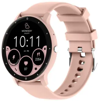 Smartwatch për femra Rubicon RNCF16-1, Bluetooth Call, ekran me prekje, rozë