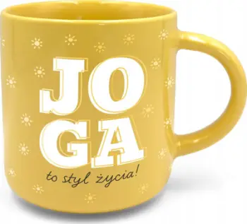 Filxhan porcelani Kukartka Pastelle Yoga, 350ml, dekor ari, shumëngjyrësh