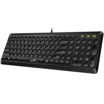 Tastierë Genius Slimstar Q200, USB, me kabllo, e zezë