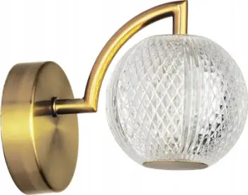 Lampë muri Light Prestige Diamond LP-2202/1W, LED 5W, e artë