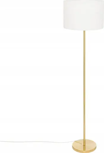 Lampë dyshemeje Atmosphera Tina Bouclette, 150cm, bazë metalike, e artë