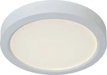 Plafonierë Lucide TendoLed, 22cm, 18W LED 3000K, e bardhë