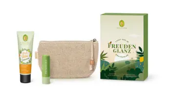 Set Primavera Joyful Glow, krem për duar 50 ml + balsam për buzë 4.6 g + çantë kozmetike