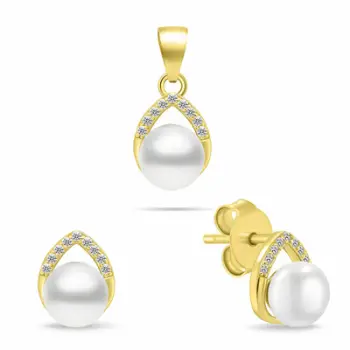 Set aksesorësh për femra Brilio Silver SET290Y, artë