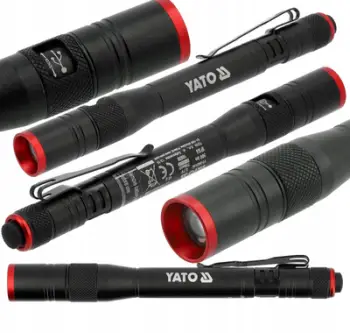 Dritë dore Yato YT-085144, rikarikueshme, 500 lm, e zezë