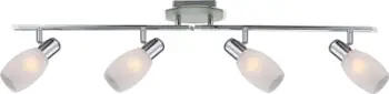 Spot tavanor Globo Cyclone 54917-4, 4 llamba E14, metal krom, i bardhë
