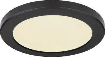 Plafonierë LED Globo Lasse 12379-18B, rrethore, e zezë