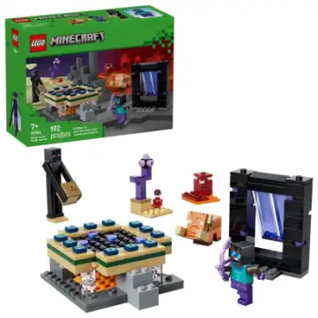 Set ndërtimi LEGO Minecraft Nether & End Portal Journey 21584, 192 pjesë, shumëngjyrësh