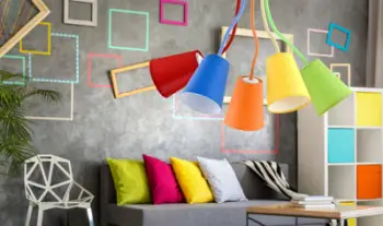 Lampë tavani TK Lighting Wire 2107, 5xE27, shumëngjyrëshe