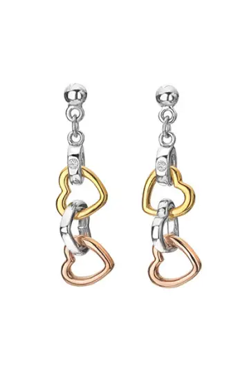 Vathë për femra Hot Diamonds Trio DE703, të argjendtë/artë