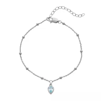 Byzylyk për femra Hot Diamonds March, i argjendtë