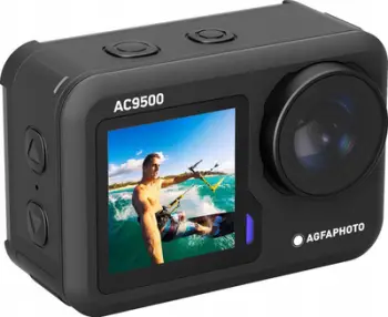 Kamerë aksioni Agfa Photo Realimove AC9500, 4K, rezistente ndaj ujit, e zezë