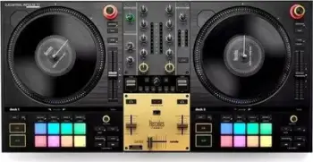 Kontrollues DJ Hercules DJ Inpulse T7 Special Edition, pjata të motorizuara 7", kartë zanore e integruar, i zi me ari