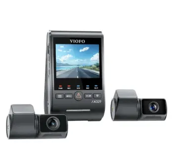Kamerë makinë Viofo A329T 3CH GPS, 4K UHD, Wi‑Fi, e zezë