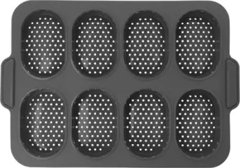 Kallëp pjekjeje silikoni 8 copa, 34×23.5 cm, rezistent 230°C, gri