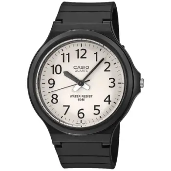 Ora dore Casio Standard MW240-7BV, analoge, kornizë 44mm, e zezë