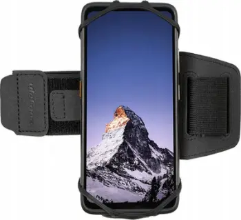 Shirit sportiv për telefon Ulefone, rrotullim 360°, për telefona 4" deri 6.8", i zi