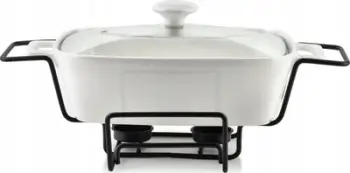 Enë servirjeje Allesken Modern Kitchen, 1.4L, me ngrohës, e bardhë
