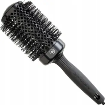 Furçë flokësh Olivia Garden Expert Blowout Shine, cilindrike 55mm, profesionale, e zezë