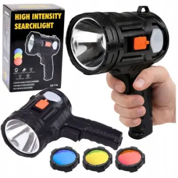 Dritë dore LED QB T78, diellore, powerbank, 19 cm, e zezë