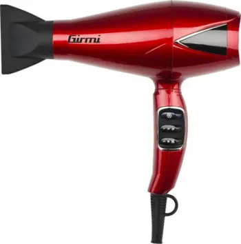 Tharëse flokësh Girmi PH6002, 2100W, motor AC, e kuqe