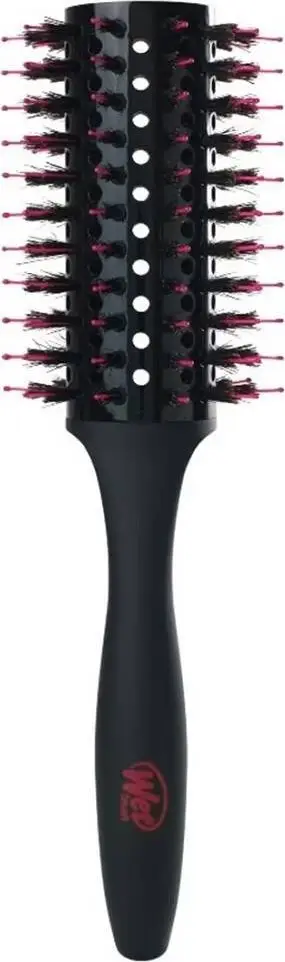 Furçë rrethore flokësh Wet Brush Fast Dry Round Brush, tharje e shpejtë, dorezë ergonomike, e zezë