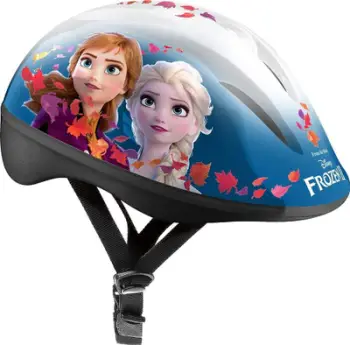 Helmet biçiklete Stamp Frozen, për fëmijë, 53 56 cm, bardhë kaltër