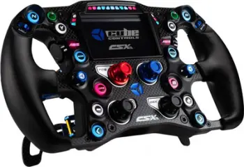 Timon sim racing Cube Controls CSX-3, 4 pedale, ekran 4" LCD, blu