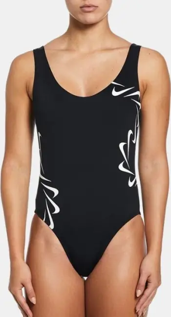 Kostum banje njëpjesësh Nike M L U-Bk OneP, për femra, i zi