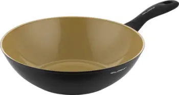 Tigan wok Florina Amvegan 28cm, alumin, për induksion, gri