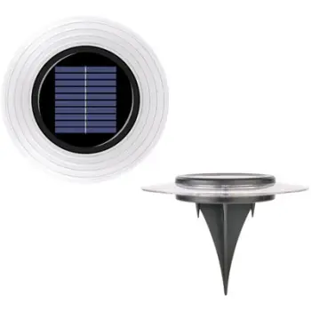 Lampë kopshti solare Saska Garden, 28 LED, 12 cm, e bardhë